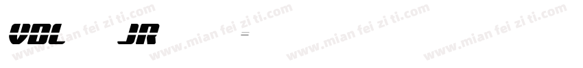 vdl ロゴJrブラック字体转换